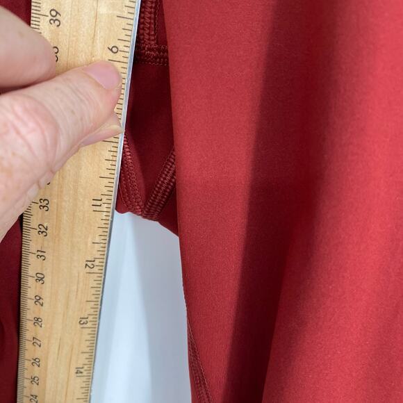 Everlane Leggings Womens Small Burnt Red Knee Length Active Workout Yoga Running - Picture 6 of 8